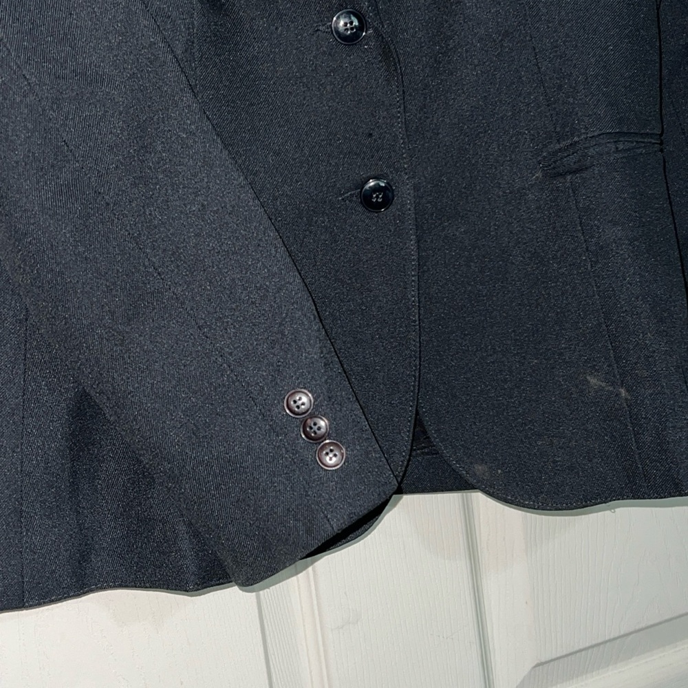 Levi's Black Blazer Wool-Blend Structured - image 7